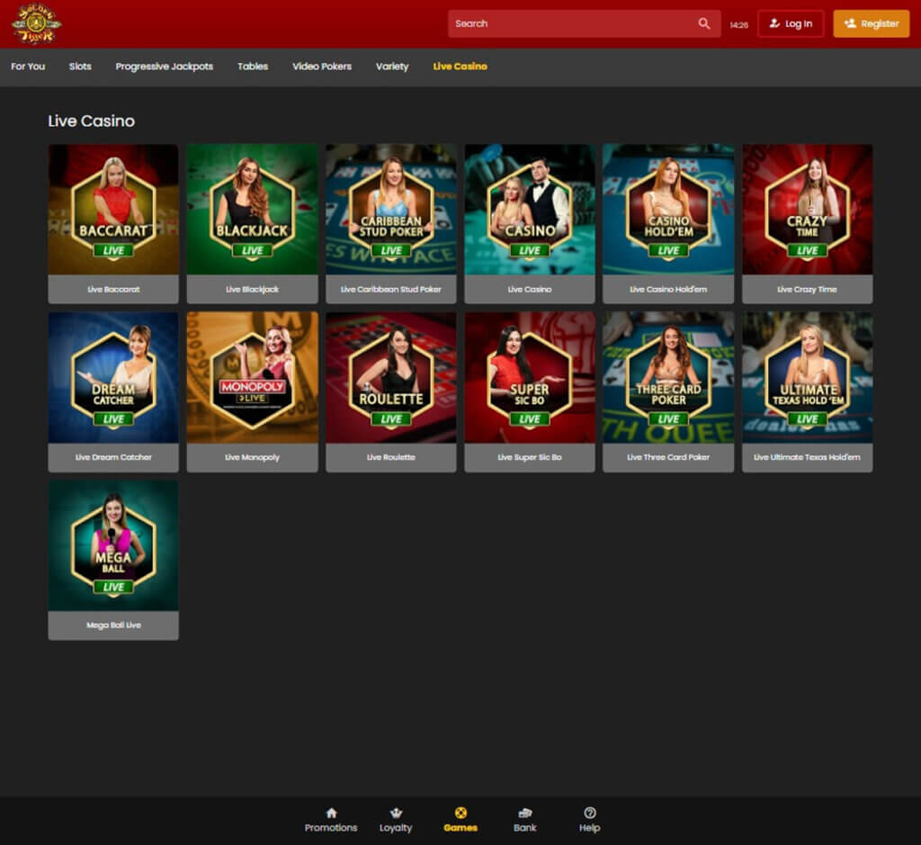 goldentiger-casino- dektop-preview- live-casino