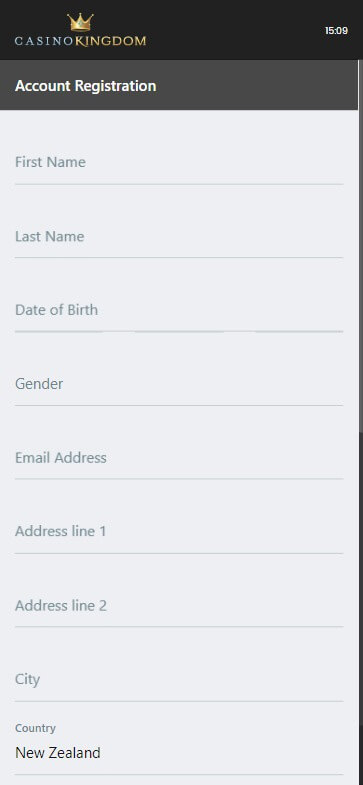 Casino Kingdom Registration Process Image 2