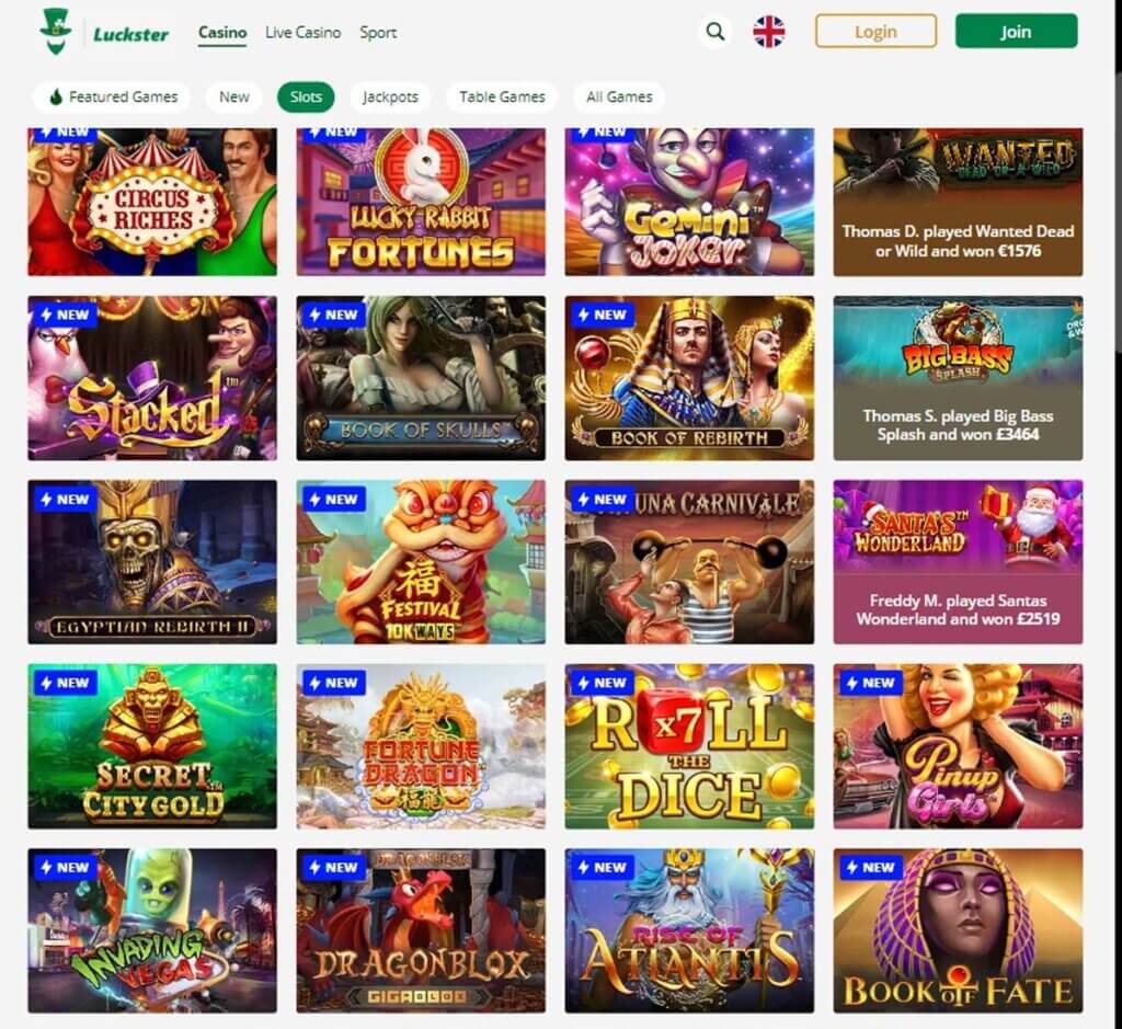 luckster-casino- dektop-preview-slots