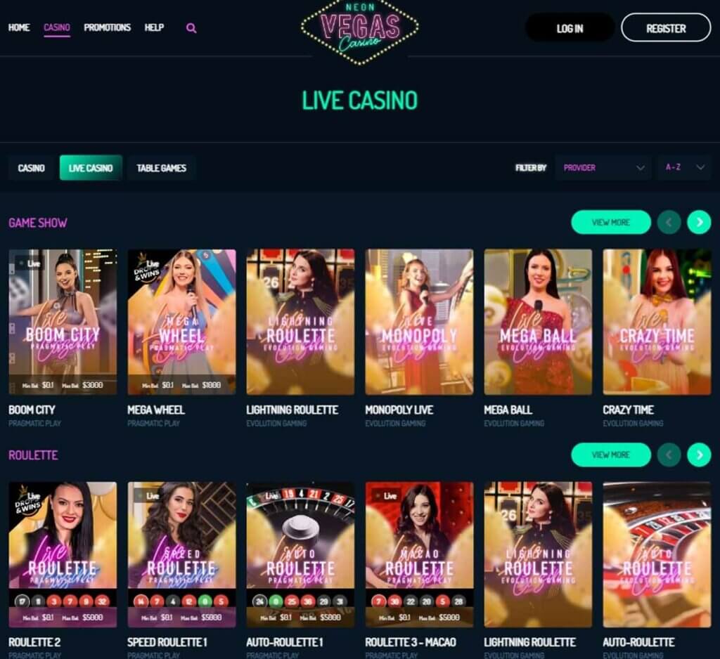 neonvegas-casino- dektop-preview- live-casino