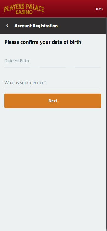 Players Palace Casino Registration Process Image 2