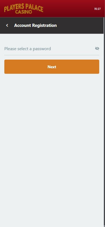 Players Palace Casino Registration Process Image 1