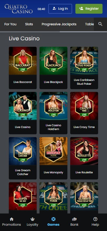 quatro-casino-mobile-preview-live-casinos