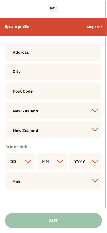 Rapid Casino Registration Process Image 1