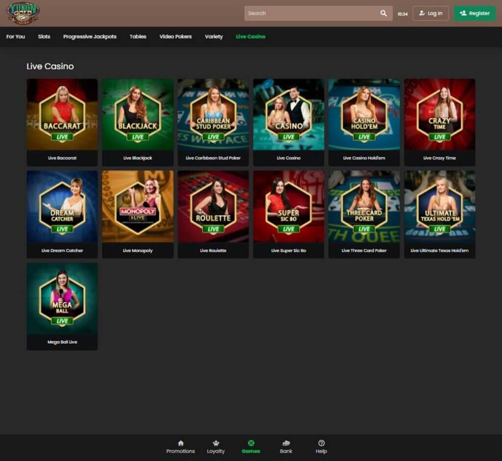 yukongold-casino- dektop-preview- live-casino