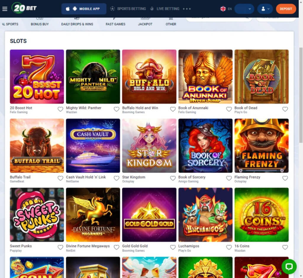 20-bet-casino-slots-variety-review