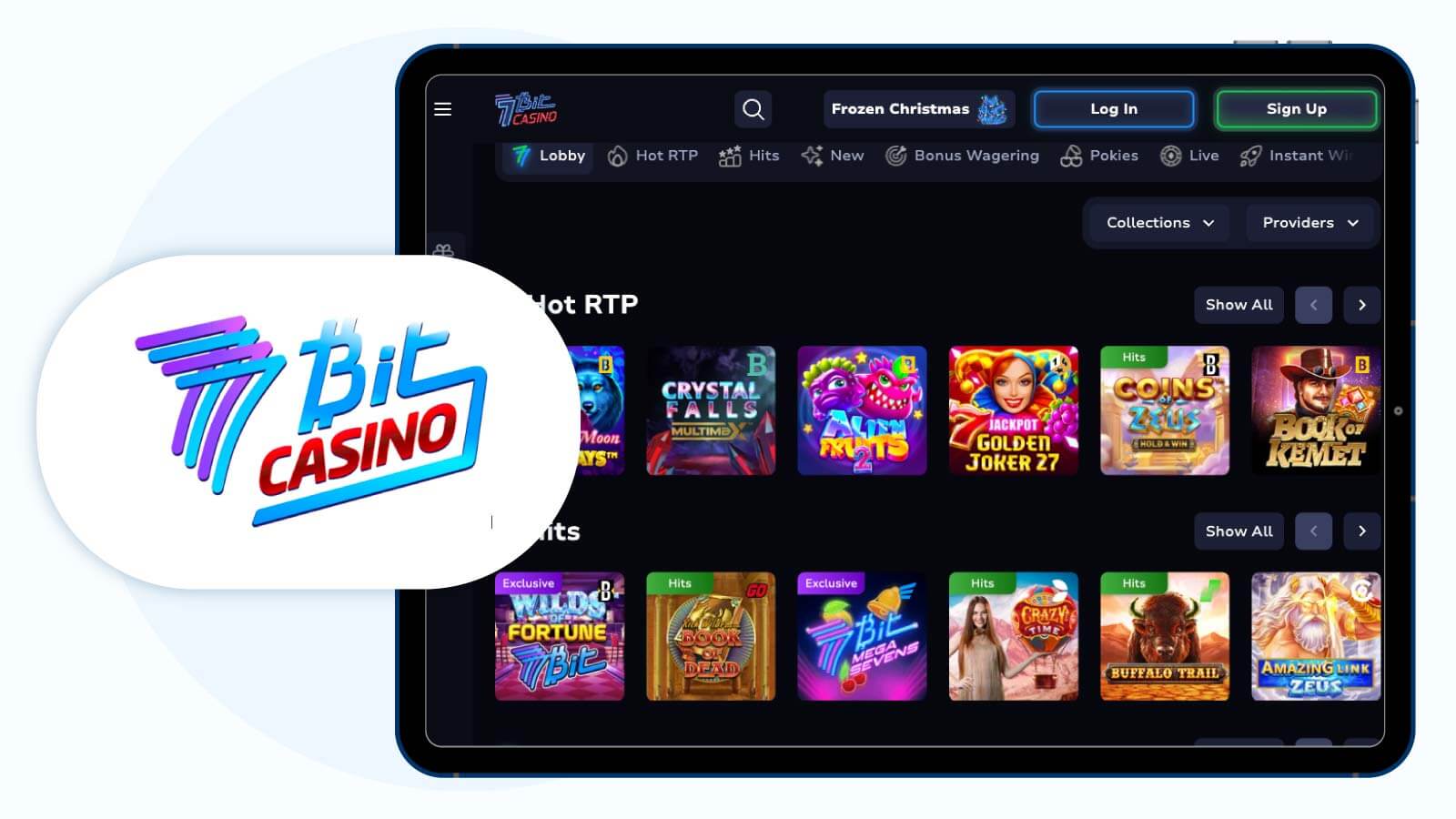 3. 7Bit Casino: Best Payout Casino for Live Games (97.1% RTP)