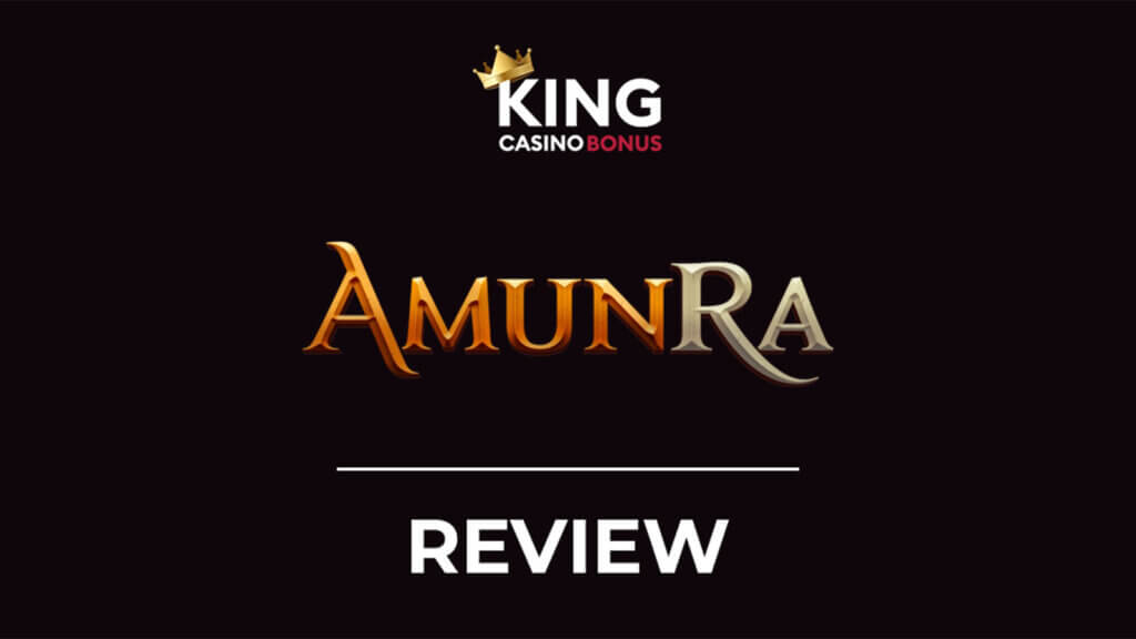 Interfaz de Amunra Casino mostrando bonos y juegos