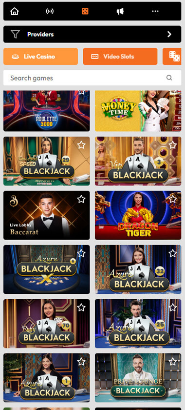 Optimbet Casino mobile preview 2