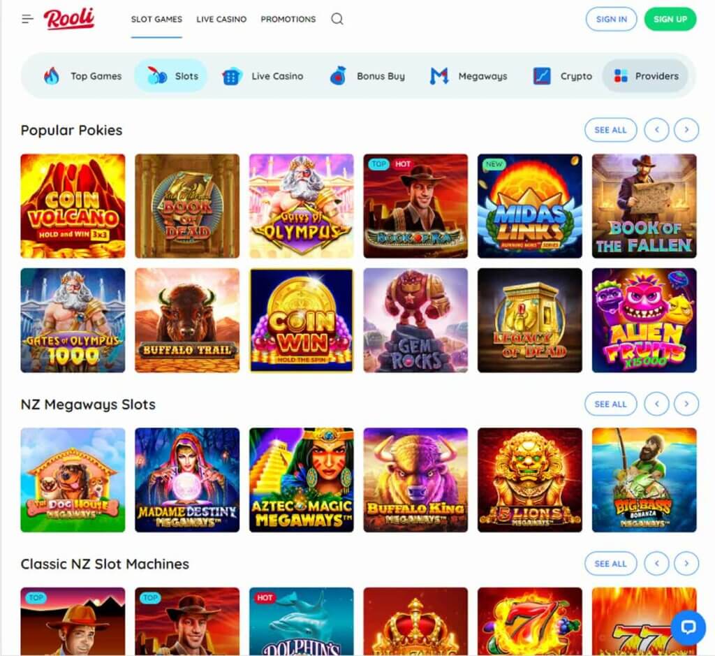 Rooli Casino slots review