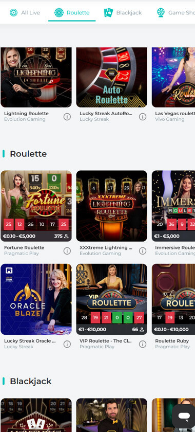 Spinoli Casino mobile preview 1