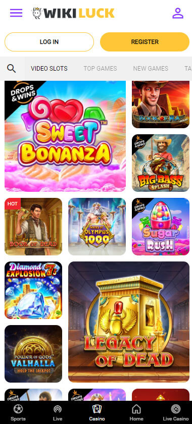 WikiLuck Casino Slot review mobil