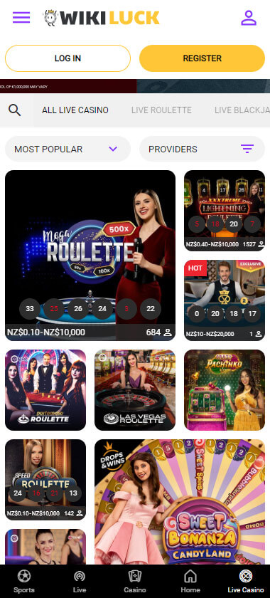 WikiLuck Casino live dealer games review