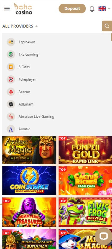 boho-casino-software-providers-mobile-review