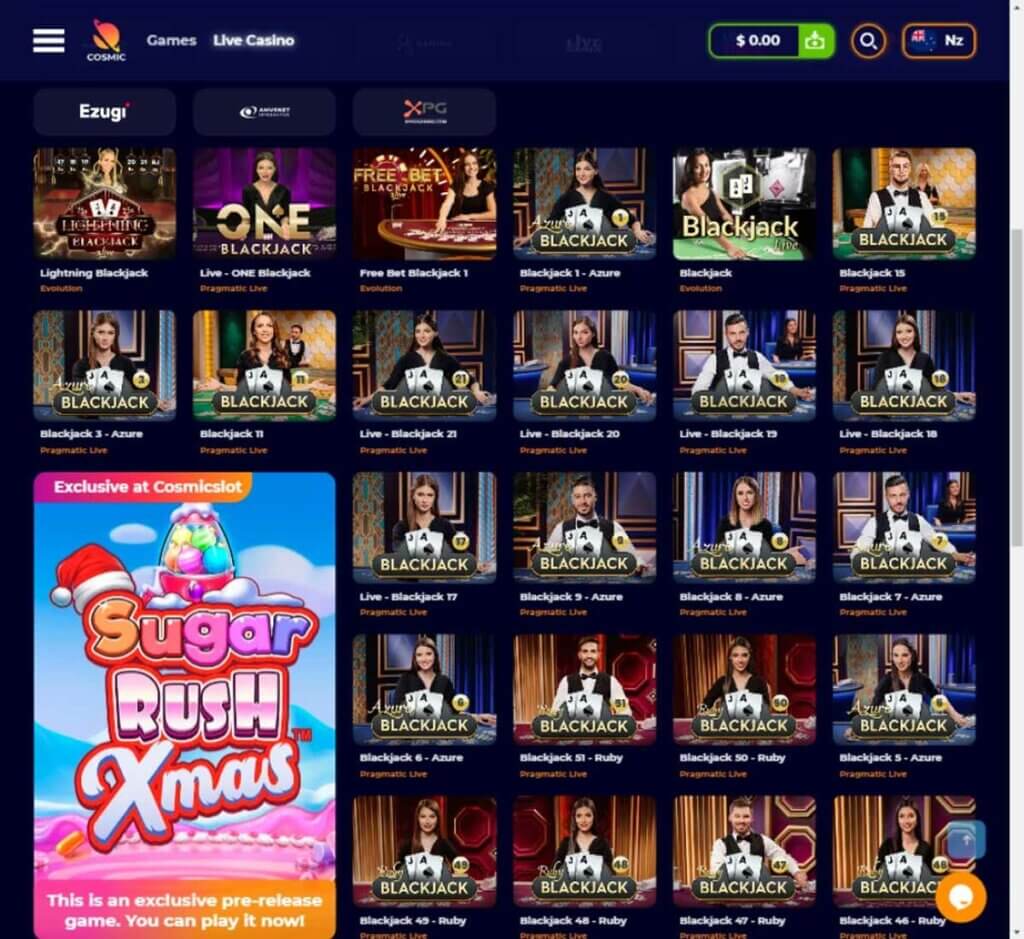 cosmic-slot-casino-live-dealer-blackjack-games-review