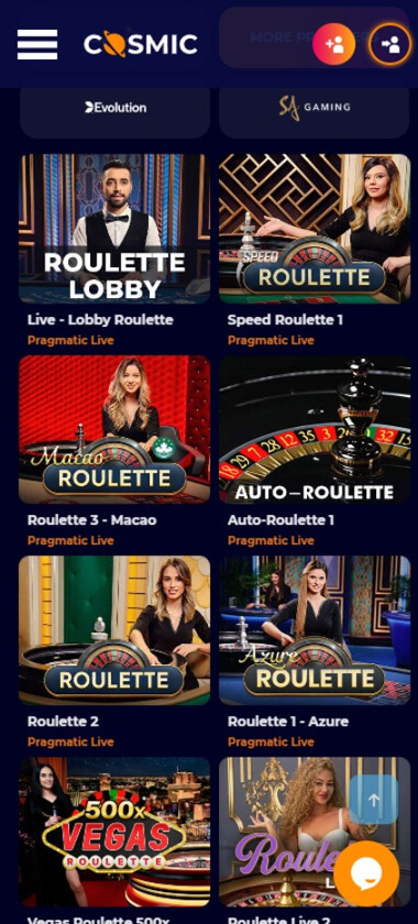 cosmic-slot-casino-live-dealer-roulette-games-mobile-review