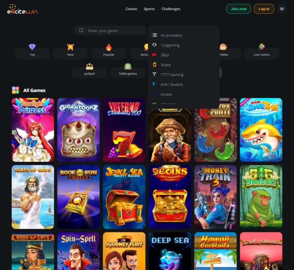 excitewin-casino-software-providers-review