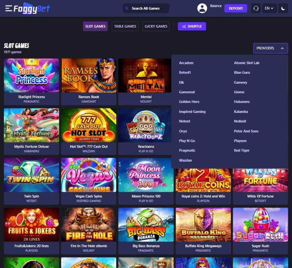 foggybet-casino-software-providers-available-review