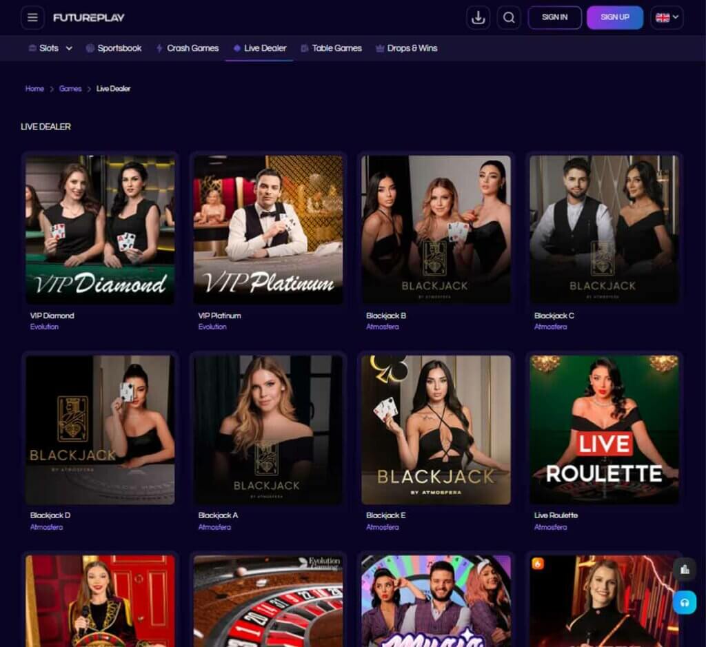 futureplay-casino-live-dealer-games-review