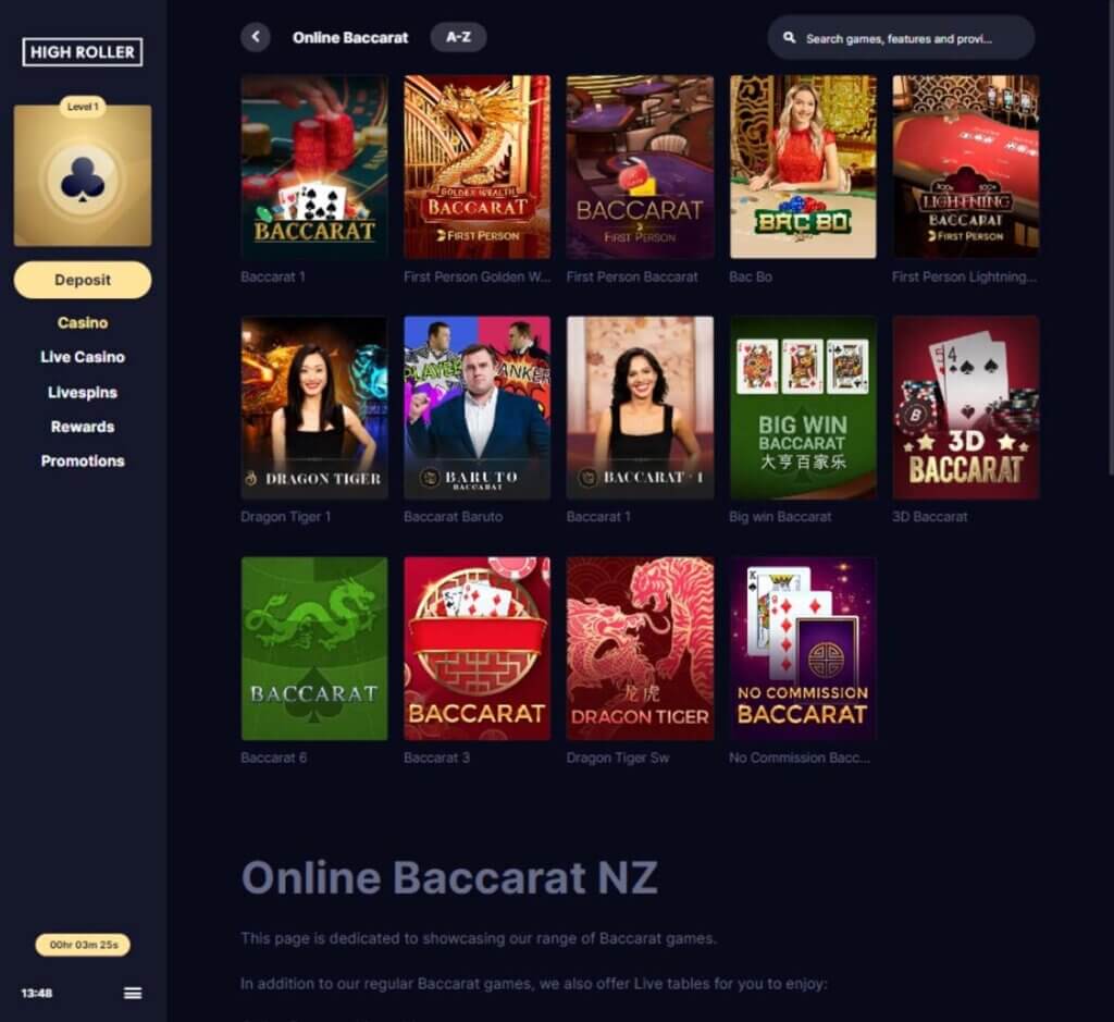 highroller-casino-live-baccarat-review