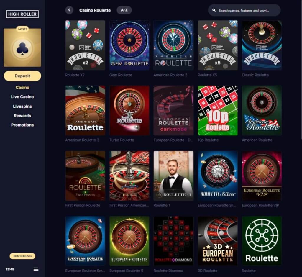 highroller-casino-live-roulette-review