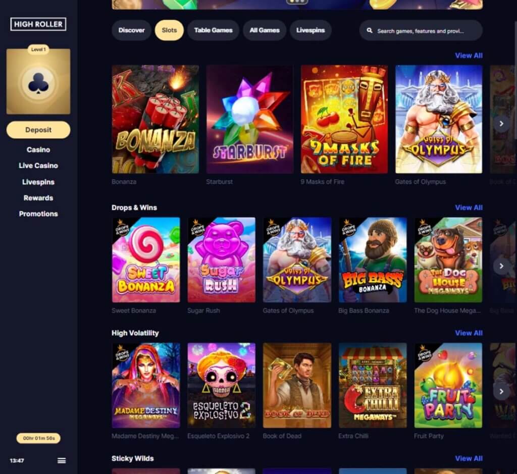 highroller-casino-pokies-review