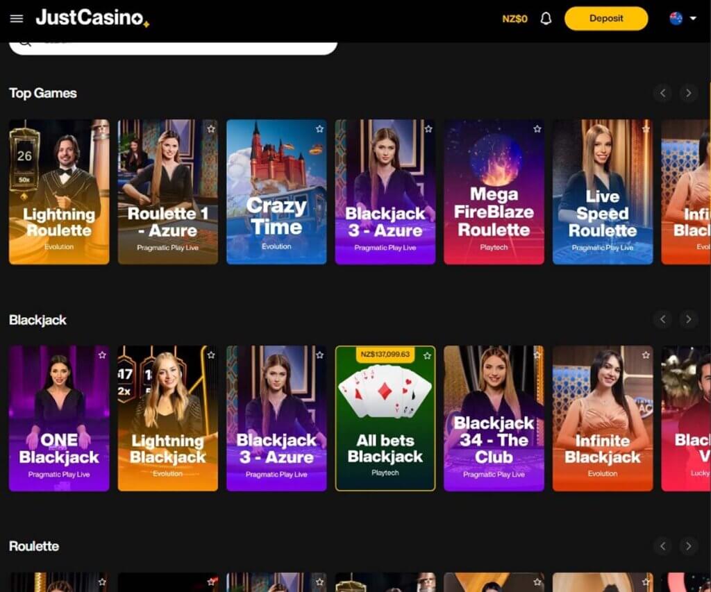 just-casino-live-casino-games-review