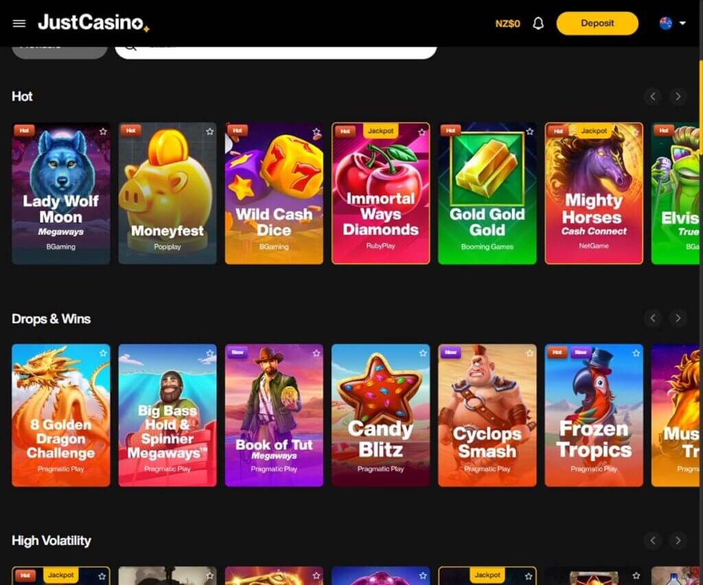 just-casino-pokies-review