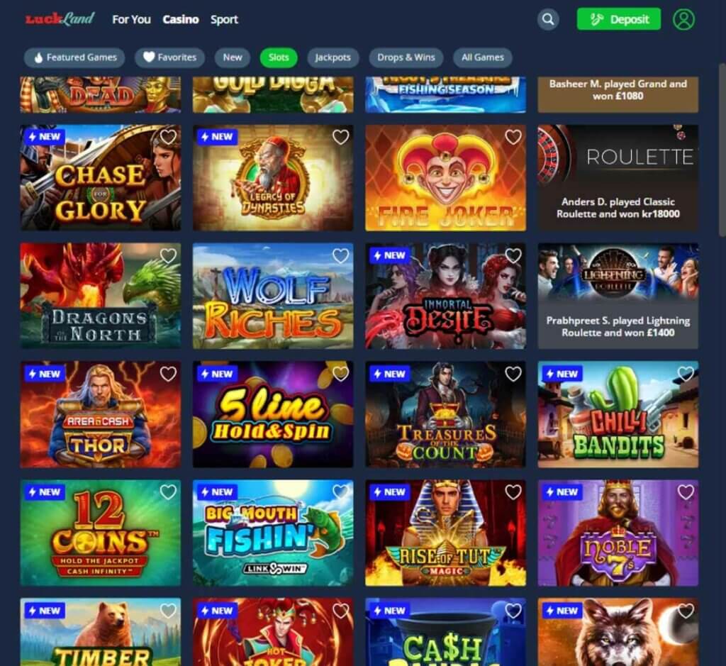 luckland-casino-slots-variety-review