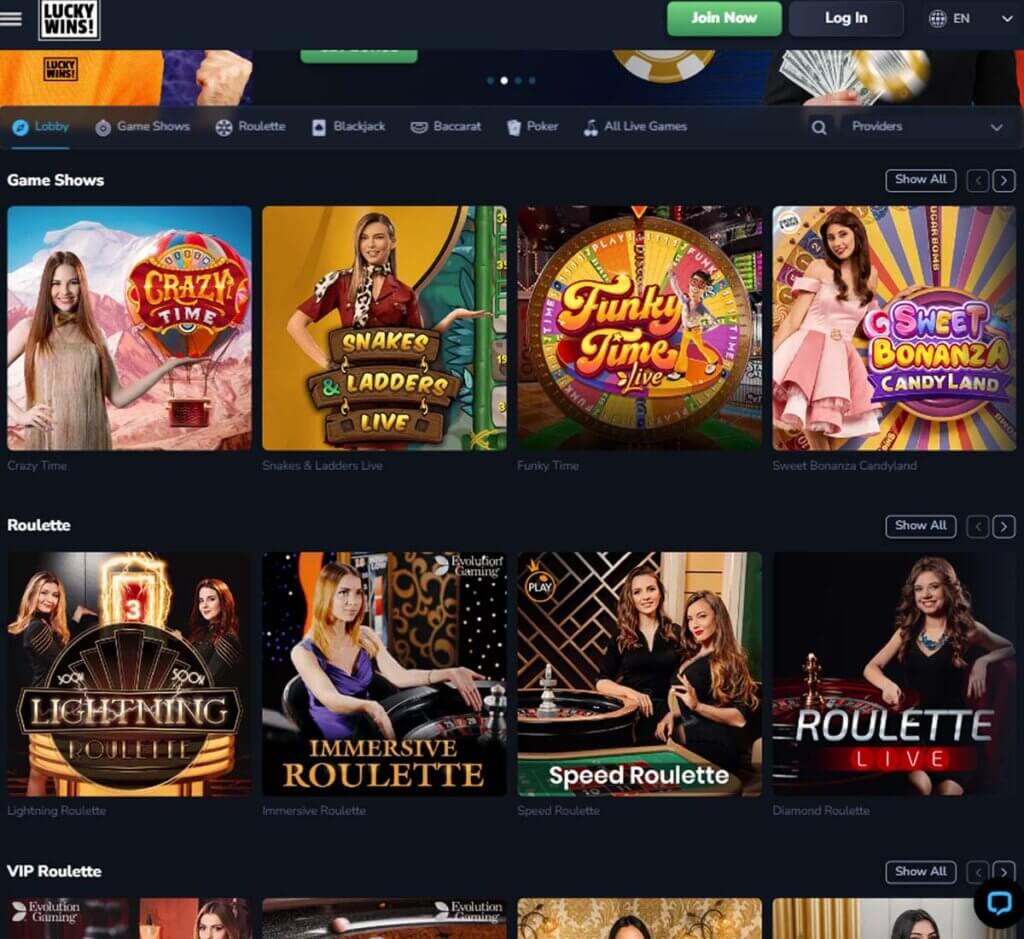 lucky-wins-casino-live-casino-games-review