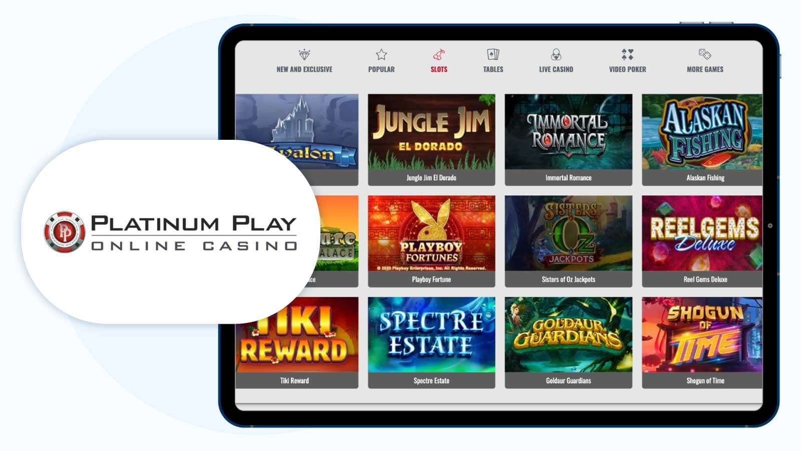 Platinum Play: Play 100 Free Spins on Various Pokies