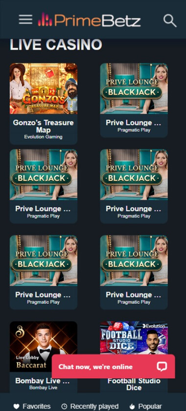 primebetz-casino-live-dealer-games-collection-mobile-review