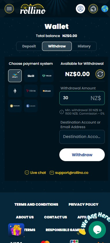 rollino-casino-withdrawal-methods-mobile-review