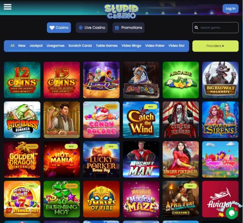 stupid-casino-slots-variety-review