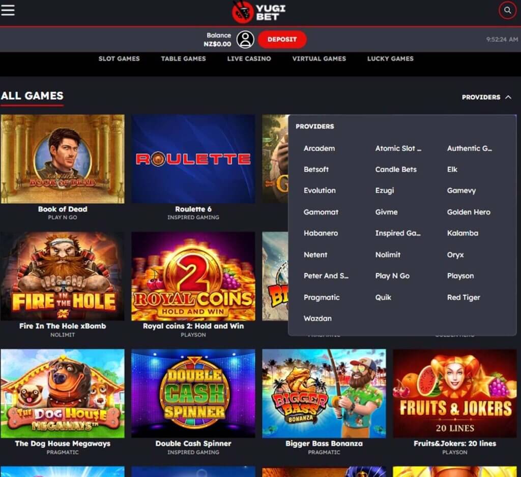 yugibet-casino-game-providers-review